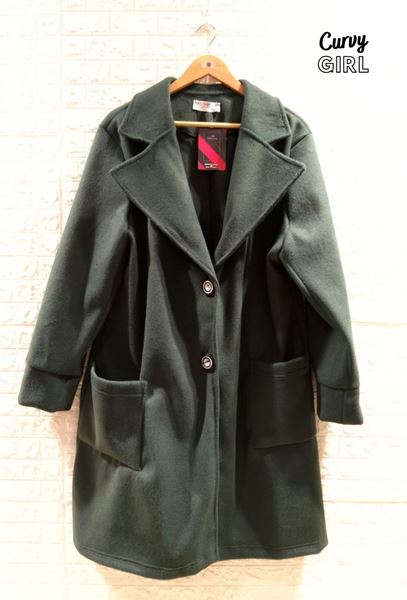 Immagine di PLUS SIZE COAT WITH LAPEL COLLAR